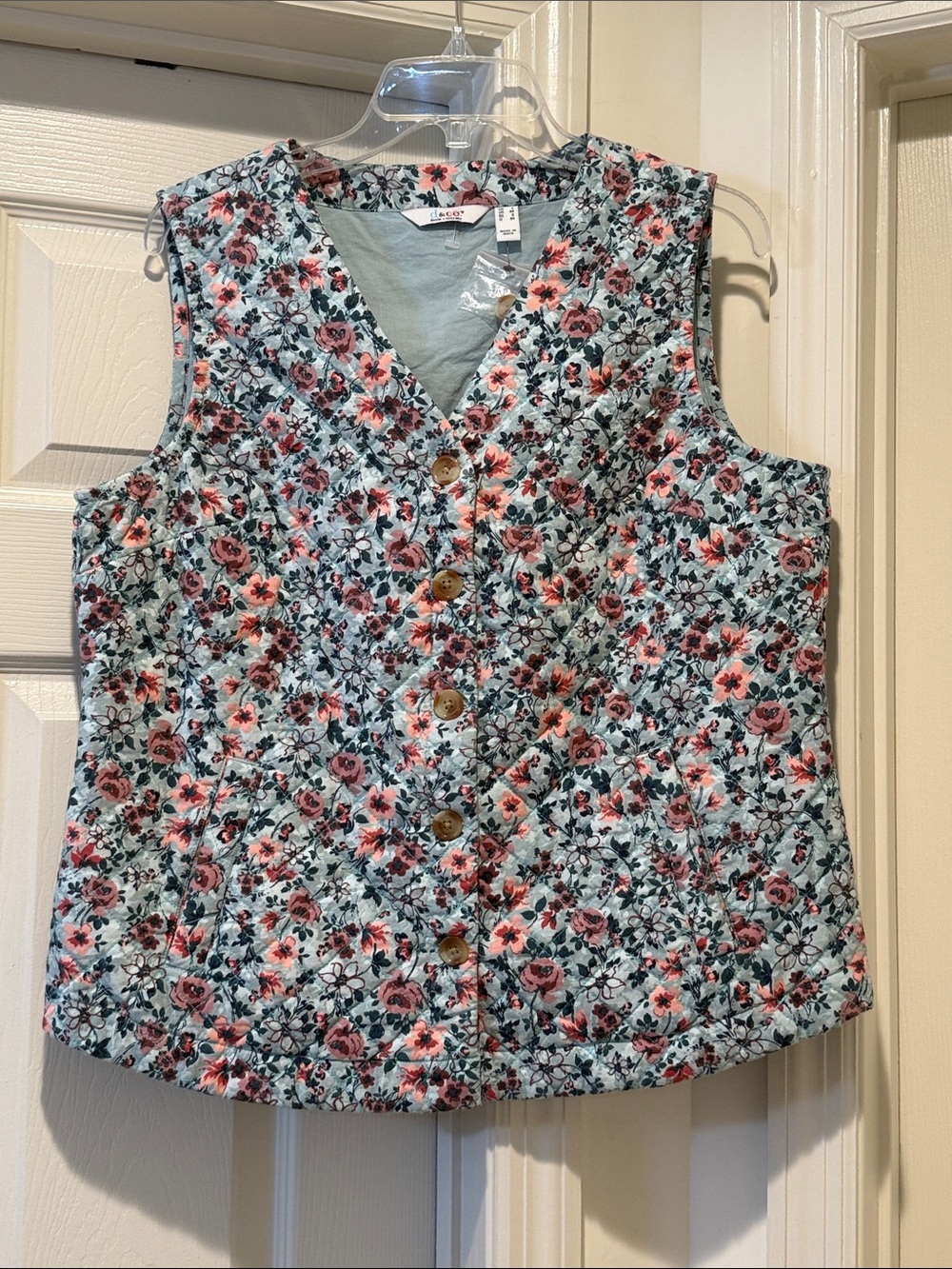 New Fairy Prairie Classic CottageCore Rustic Farmhouse Country Quilted Vest S